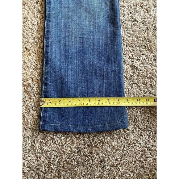 VINTAGE ZENA Jeans Bootcut Mid Rise Embroidered Floral Womens Size 8 Cot… - Picture 10 of 10